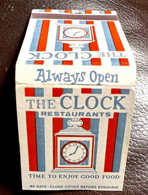 Clock Restaurant - Matchbook